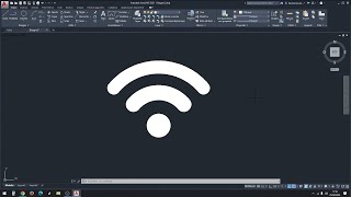 Tutorial logo WIFI su Autocad  Prof Paolo Mosca [upl. by Teryl]