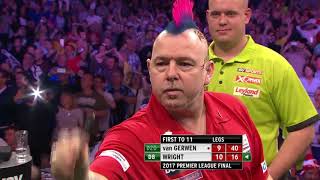 Wright v Van Gerwen  Premier League Final 2017 [upl. by Ziagos654]