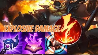 Wild Rift China Gragas Mid  Gragass high damage capability！  OP BUILD RUNES [upl. by Erbma]