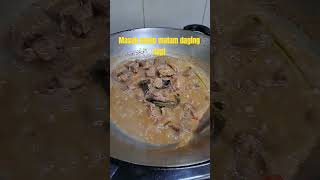 Masak menu malam kari daging sapiyoutubeshorts [upl. by Uphemia]