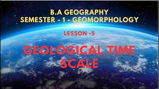 05 GEOLOGICAL TIME SCALE [upl. by Asus]