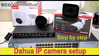 Dahua IP camera setup with remote view  no NVR step by step [upl. by Florine543]