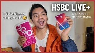 HSBC LIVE Credit Card Cashback Card  My Application Process 💳 [upl. by Myers106]