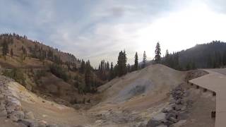 Fumaroles at Lassen Volcanic National Park 360 [upl. by Shayne184]