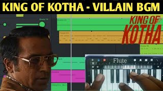 King of Kotha Villain BGM  Kannan Bhai BGM  FL studio mobile  WalkBand  Vaishnav Nooranad [upl. by Annaitat]