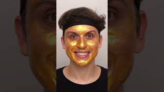 Oddly Satisfying Gold PeelOff Mask [upl. by Llerret]