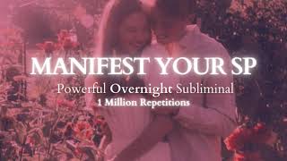 Extremely Powerful Manifest Your SP  Overnight 8 Hours Subliminal 1 Million Repetitions [upl. by Starlin]