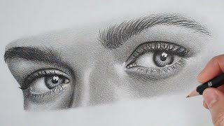 How to Draw Realistic Eyes [upl. by Lipinski669]