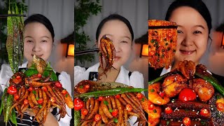 MUKBANG  ASMR  EATING FOOD 161 [upl. by Aribold]