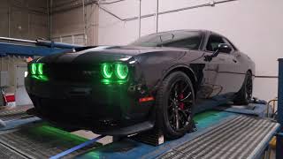 2016 Dodge Challenger Hellcat  Custom Dyno Tune amp Custom Lighting [upl. by Hagi]