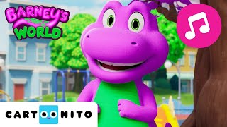 Clean Up Clean Up Song 💜 🎵  Barneys World  cartoonito  Music for Kids [upl. by Nedla]