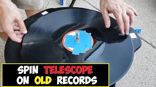 Telescope Reduce Friction By Using An Old Vinyl Record Album [upl. by Avilo]