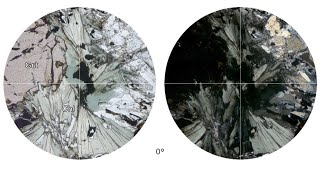 Virtual Microscope Χλωρίτης Γρανάτης  Chlorite Garnet [upl. by Idyh171]