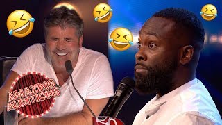 FUNNIEST Comedy Auditions That WON The GOLDEN BUZZER  Amazing Auditions [upl. by Hakon]