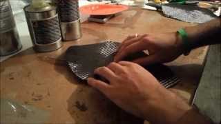 Guida laminazione manuale carbonio no vuoto  Tutorial hand lamination carbon fiber no vacuum [upl. by Kippie545]