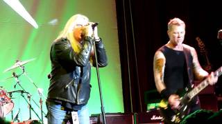 Metallica w Biff Byford  Motorcycle Man Live in San Francisco December 5th 2011 [upl. by Isaacson]