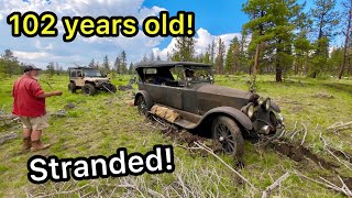 Off Roading A 102 Year Old Car Goes WRONG Rescue mission [upl. by Schafer734]