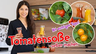 Tomatensoße leicht gemacht 🍅 Tipps für das perfekte Ergebnis 🌱 tomaten garten rezept wildkräuter [upl. by Enimzaj]