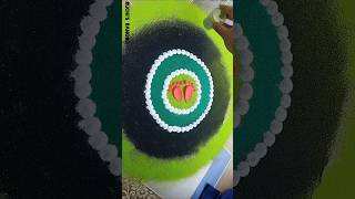 Speedy Rangoli for Festivals EasyFestivalRangoli ytshort shorts [upl. by Hare]