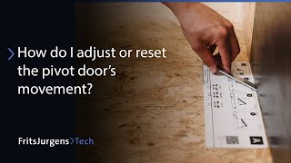 How do I adjust or reset the pivot doors movement  FritsJurgens Tech [upl. by Arde]