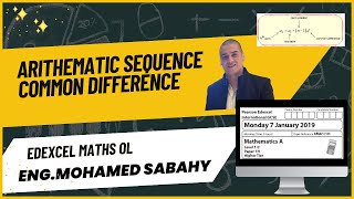 IGCSE EDEXCEL MATHS A 4MA1  1H JAN 2019 Q21  ARITHEMATIC SEQUENCE [upl. by Eidarb]