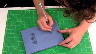 How to Clean a Bookcloth Cover Using a Knife [upl. by Stevana]