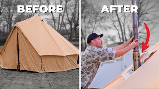 5 Easy DIY Stove Jacks  How To Make Any Tent a Hot Tent [upl. by Blisse]