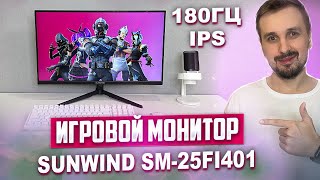 Мощный игровой монитор для бюджетной сборки ПК  SunWind 245quot SM25FI401 [upl. by Baoj]