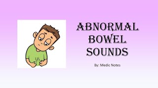 Abnormal bowel sound absenthyperactivetinkling  detailed pathophysiology of different causes [upl. by Phia174]