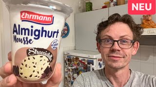 Ehrmann Almighurt Mousse Straciatella im Test [upl. by Joanna]