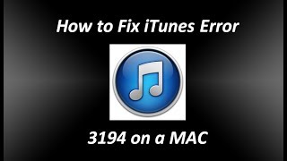 How to Fix iTunes Error 3194 on a Mac  This device isnt eligible for the requested build [upl. by Ajax224]