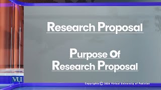 Research Proposal Purpose of Research Proposal  Research Methods in Education  EDU407Topic188 [upl. by Anitnamaid]