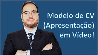 Modelo de CV Apresentação em Vídeo [upl. by Ainwat]