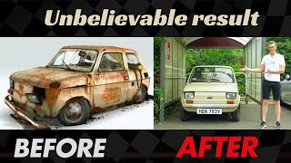 Restoring a Damaged Fiat Car After Years of NeglectPart 1 [upl. by Pepillo]