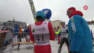 HD Dimitry Vassiliev 254m WORLD RECORD FALL Vikersund 2015 [upl. by Selij]