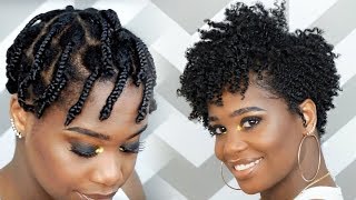 How To Do a BraidOut on Tapered Natural Hair feat Camille Rose Naturals  MissKenK [upl. by Resay]