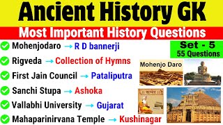 Ancient History Top 50 Objective Question  Ancient History important Question  Ancient History MCQ [upl. by Chaffin]