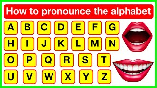 Alphabet pronunciation 👄🇬🇧  How to pronounce the alphabet letters correctly  British English [upl. by Winnick]