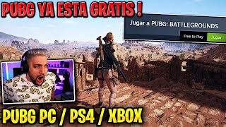 PUBG YA ESTA GRATIS EN PC y CONSOLAS PS4XBOX OFICIALMENTE  COMO JUGAR [upl. by Fredrika]