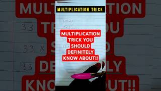 TRICK table for 33  Multiplication TRICK mathtrick multiplicationtrick mathhacks shorts [upl. by Anwahsat186]