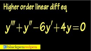 Higher order homogeneous linear differential equation using auxiliary equation sect 4237 [upl. by Ylreveb]