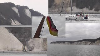 Kreidefelsen auf Rügen 118 Meter hoher Königsstuhl vom Schiff gefilmt [upl. by Norehs]