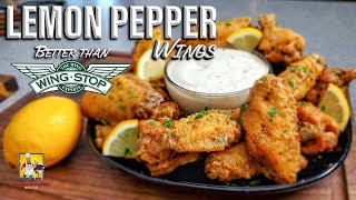 Easy Lemon Pepper Wings Recipe  Wingstop Copycat [upl. by Key]