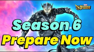 CRUCIBLE SEASON 6 UPDATE MY GAMEPLAN FOR DEFENSE amp OFFENSE REVIEW  MARVEL Strike Force  MSF [upl. by Abate]