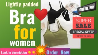 Bra For Women  Lately Padded Bra For Women Multicolor [upl. by Aened]