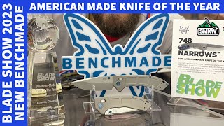 Blade Show 2023 Benchmade Narrows Wins American Knife of the Year  New Products Summer amp Fall 2023 [upl. by Vita]