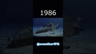 Evolution of Titanic Wreck 19121980 [upl. by Melc398]