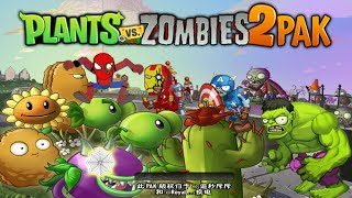 Plants Vs Zombies 2 PAK Avengers Mod Gameplay [upl. by Dnalevets]