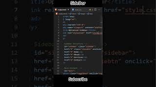 How to Create a Responsive Sidebar in HTML CSS amp JS coding webdevelopement webdesign [upl. by Pepin]