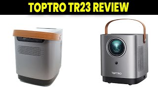 TOPTRO TR23 Review 1080p Mini Projector with 360° Sound amp Dustproof Design Honest Review [upl. by Ettenav]